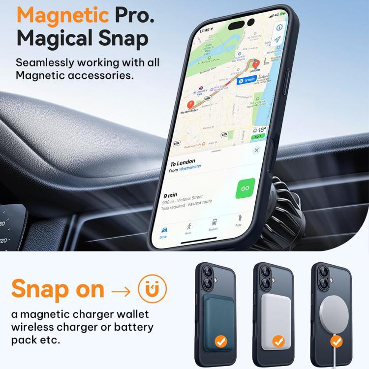 XDcase Skin Feel Magnetic Frosted Phone Case with Lens Film, For iPhone 17 Pro Max, For iPhone 17 Pro, For iPhone 17, For iPhone Air