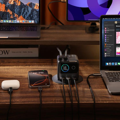 JOYROOM JR-TRD01 PODIX 140W 5-Port Desktop GaN Charger, US Plug, EU Plug, UK Plug