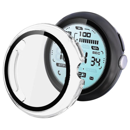 xDfind Tempered Film Integrated Oil Spraying PC Watch Protective Cover, For Google Pixel Watch 4 / 3 45mm, For Google Pixel Watch 4 / 3 / 2 / 1 41mm