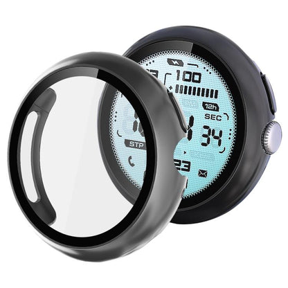 xDfind Tempered Film Integrated Oil Spraying PC Watch Protective Cover, For Google Pixel Watch 4 / 3 45mm, For Google Pixel Watch 4 / 3 / 2 / 1 41mm