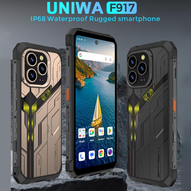 UNIWA F917 Rugged Phone, Night Vision, 8GB+128GB, 6.79 inch Android 14 MediaTek MT6769 Helio G85 Octa Core, Network: 4G, NFC, EU Plug, US Plug, UK Plug, AU Plug