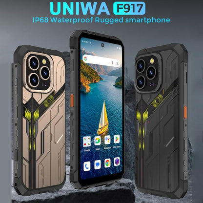 UNIWA F917 Rugged Phone, Night Vision, 8GB+128GB, 6.79 inch Android 14 MediaTek MT6769 Helio G85 Octa Core, Network: 4G, NFC, EU Plug, US Plug, UK Plug, AU Plug
