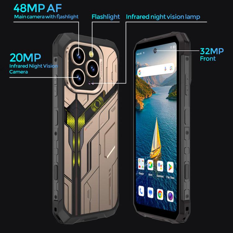 UNIWA F917 Rugged Phone, Night Vision, 8GB+128GB, 6.79 inch Android 14 MediaTek MT6769 Helio G85 Octa Core, Network: 4G, NFC, EU Plug, US Plug, UK Plug, AU Plug