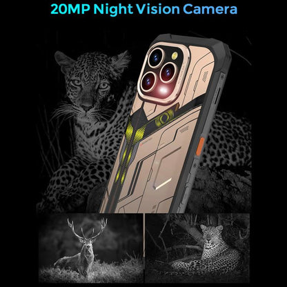 UNIWA F917 Rugged Phone, Night Vision, 8GB+128GB, 6.79 inch Android 14 MediaTek MT6769 Helio G85 Octa Core, Network: 4G, NFC, EU Plug, US Plug, UK Plug, AU Plug