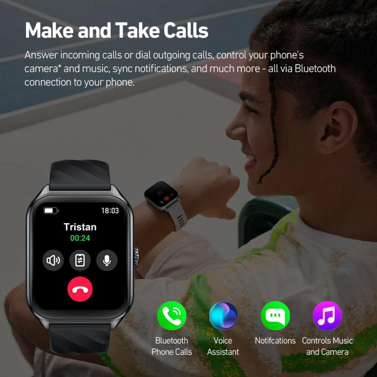 Montre Intelligente Zeblaze GTS 4 avec Écran AMOLED de 1,94 pouces, Étanchéité IP68, pour le Sport et le Fitness