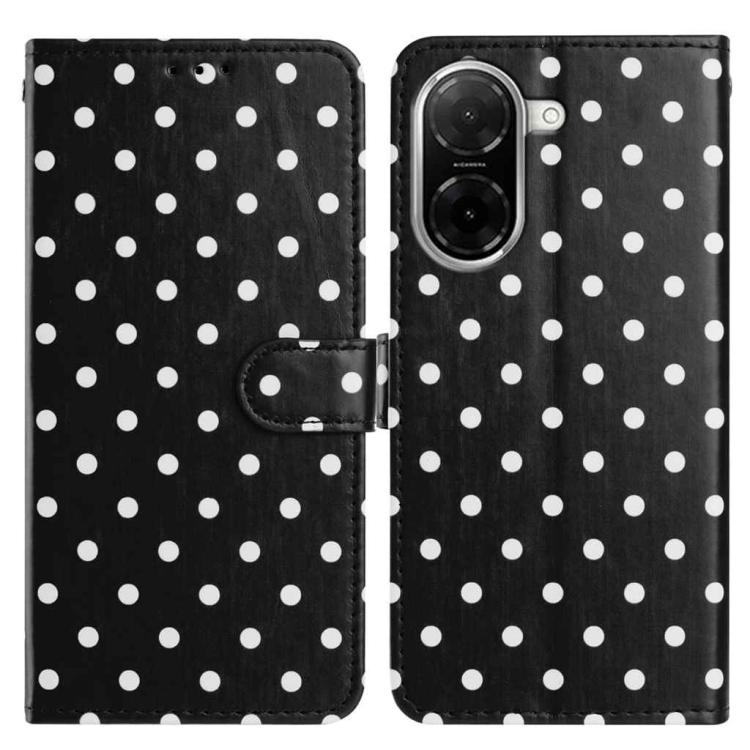 Small Dots Pattern Vegan Leather Phone Case, For Redmi Note 15 Pro+ 5G Global 163.3mm, For Redmi Note 15 4G / 5G Global 164mm, For Redmi K90 Pro Max / Poco F8 Ultra, For Redmi K90 / Poco F8 Pro, For Redmi Note 15 Pro 5G Global 163.6mm                  ...