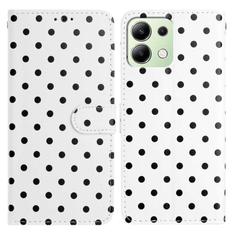 Small Dots Pattern Vegan Leather Phone Case, For Redmi Note 14 5G, For Redmi Note 14 Pro+ 5G / 14 Pro 5G, For Redmi Note 13 4G, For Redmi 13C 4G / 5G / Poco C65