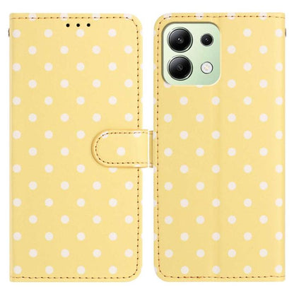 Small Dots Pattern Vegan Leather Phone Case, For Redmi Note 14 5G, For Redmi Note 14 Pro+ 5G / 14 Pro 5G, For Redmi Note 13 4G, For Redmi 13C 4G / 5G / Poco C65