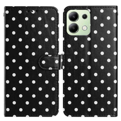 Small Dots Pattern Vegan Leather Phone Case, For Redmi Note 14 5G, For Redmi Note 14 Pro+ 5G / 14 Pro 5G, For Redmi Note 13 4G, For Redmi 13C 4G / 5G / Poco C65