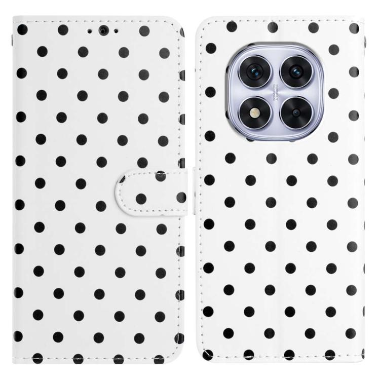 Small Dots Pattern Vegan Leather Phone Case, For Redmi Note 14 5G, For Redmi Note 14 Pro+ 5G / 14 Pro 5G, For Redmi Note 13 4G, For Redmi 13C 4G / 5G / Poco C65