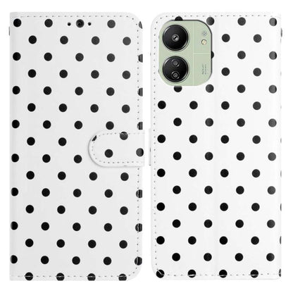 Small Dots Pattern Vegan Leather Phone Case, For Redmi Note 14 5G, For Redmi Note 14 Pro+ 5G / 14 Pro 5G, For Redmi Note 13 4G, For Redmi 13C 4G / 5G / Poco C65