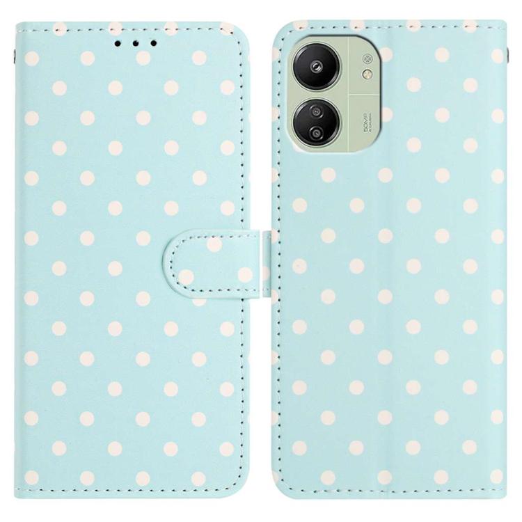 Small Dots Pattern Vegan Leather Phone Case, For Redmi Note 14 5G, For Redmi Note 14 Pro+ 5G / 14 Pro 5G, For Redmi Note 13 4G, For Redmi 13C 4G / 5G / Poco C65