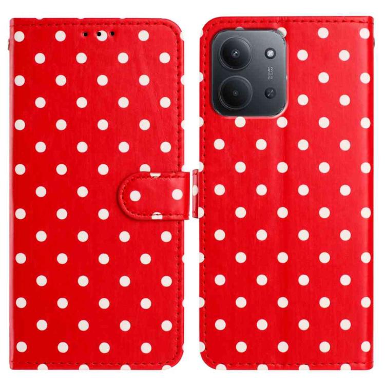 Small Dots Pattern Vegan Leather Phone Case, For Redmi Note 15 Pro+ 5G Global 163.3mm, For Redmi Note 15 4G / 5G Global 164mm, For Redmi K90 Pro Max / Poco F8 Ultra, For Redmi K90 / Poco F8 Pro, For Redmi Note 15 Pro 5G Global 163.6mm                  ...