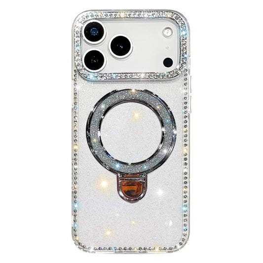 Rhinestone Glitter Kickstand Dual-side IMD Phone Case, For iPhone 17 Pro Max, For iPhone 17 Pro, For iPhone 17, For iPhone Air, For iPhone 16 Pro Max, For iPhone 16 Pro, For iPhone 16 Plus, For iPhone 16, For iPhone 15 Pro Max, For iPhone 15 Pro