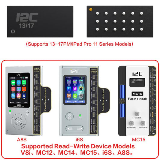 Puce i2C de réparation d'écran à matrice de points intégrée pour iPhone 13-17 / iPad