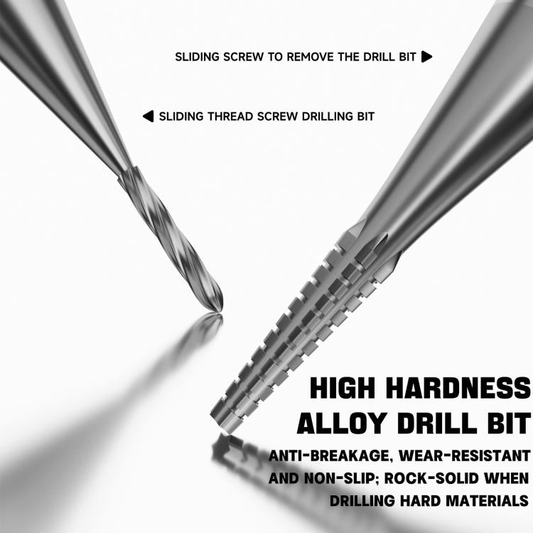 LUOWEI LW-331 Alloy Armor Piercing Slip Tooth Drill Bit Set
