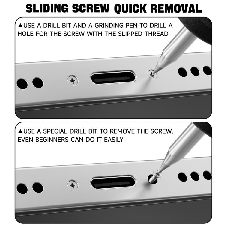 LUOWEI LW-331 Alloy Armor Piercing Slip Tooth Drill Bit Set