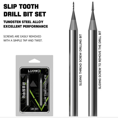LUOWEI LW-331 Alloy Armor Piercing Slip Tooth Drill Bit Set