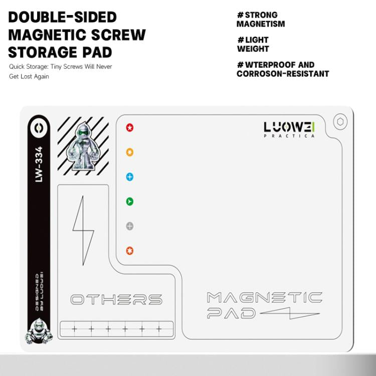 LUOWEI LW-334 Larger Size Double-Sided Magnetic Screw Storage Pad