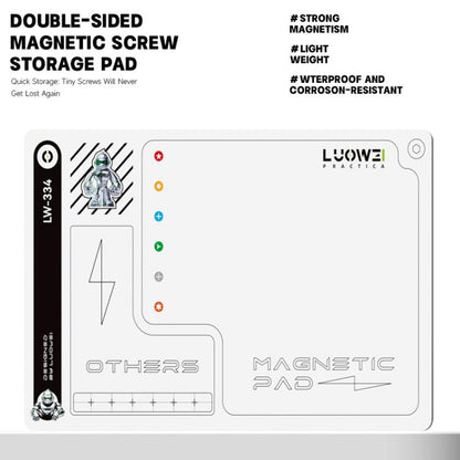 LUOWEI LW-334 Larger Size Double-Sided Magnetic Screw Storage Pad