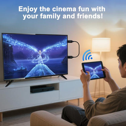 USB-A to HDMI HD Screen Mirroring Cable Wireless Screen Mirroring Converter Cable with Adapter, 70cm