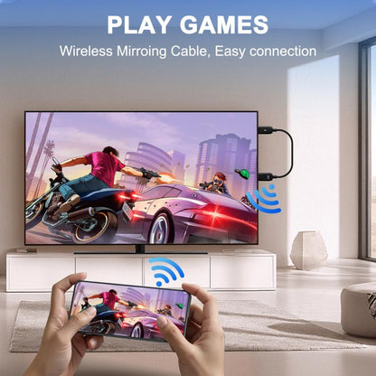 USB-A to HDMI HD Screen Mirroring Cable Wireless Screen Mirroring Converter Cable with Adapter, 70cm