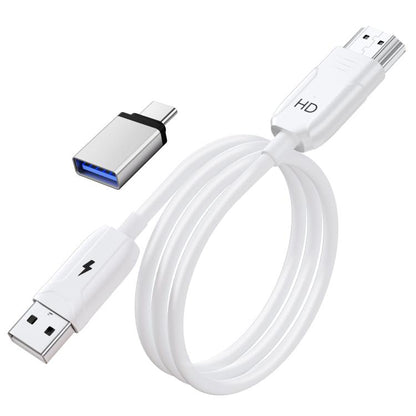USB-A to HDMI HD Screen Mirroring Cable Wireless Screen Mirroring Converter Cable with Adapter, 70cm