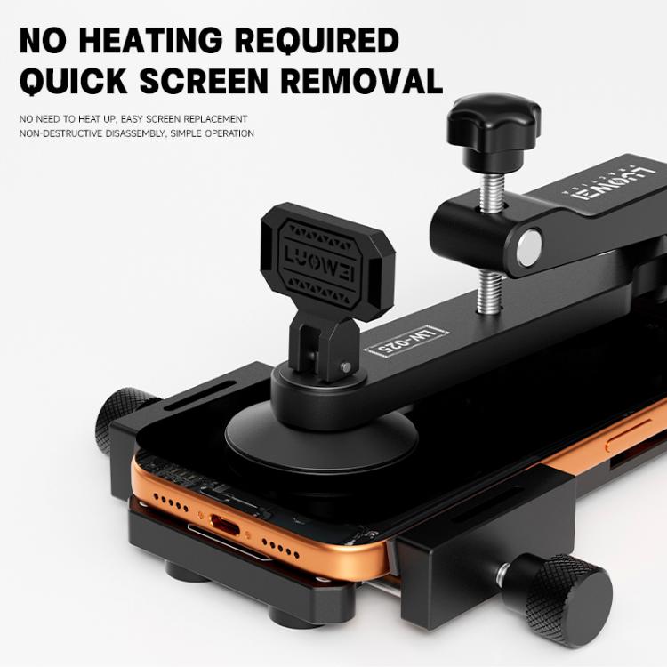 LUOWEI LW-025 Multi-functional Mobile Phone Screen Protector Removal Clamp with Suction Cups
