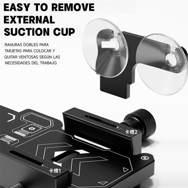 LUOWEI LW-025 Multi-functional Mobile Phone Screen Protector Removal Clamp with Suction Cups