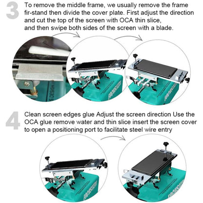 RF4 FREEDOM 7 inch 360 Rotating Powerful Vacuum LCD Separator Machine, EU Plug, US Plug
