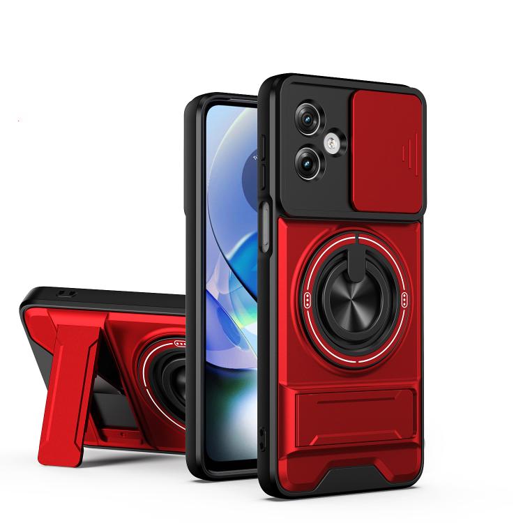 Lens Sliding Window Multifunctional Magnetic Shockproof Phone Case, For Motorola Moto G85, For Motorola Moto G24, For Motorola Moto G34 5G, For Motorola Moto G54 5G, For Motorola Edge 40 Neo 5G, For Motorola Moto G73 5G, For Motorola Moto G53 5G       ...