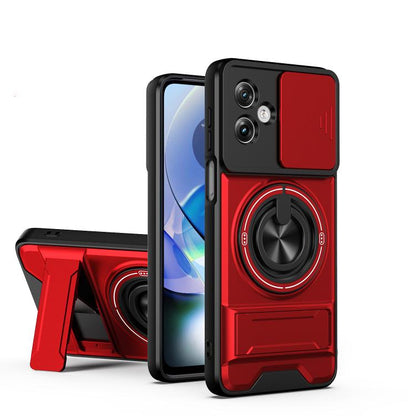 Lens Sliding Window Multifunctional Magnetic Shockproof Phone Case, For Motorola Moto G85, For Motorola Moto G24, For Motorola Moto G34 5G, For Motorola Moto G54 5G, For Motorola Edge 40 Neo 5G, For Motorola Moto G73 5G, For Motorola Moto G53 5G       ...