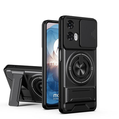 Lens Sliding Window Multifunctional Magnetic Shockproof Phone Case, For Motorola Moto G85, For Motorola Moto G24, For Motorola Moto G34 5G, For Motorola Moto G54 5G, For Motorola Edge 40 Neo 5G, For Motorola Moto G73 5G, For Motorola Moto G53 5G       ...