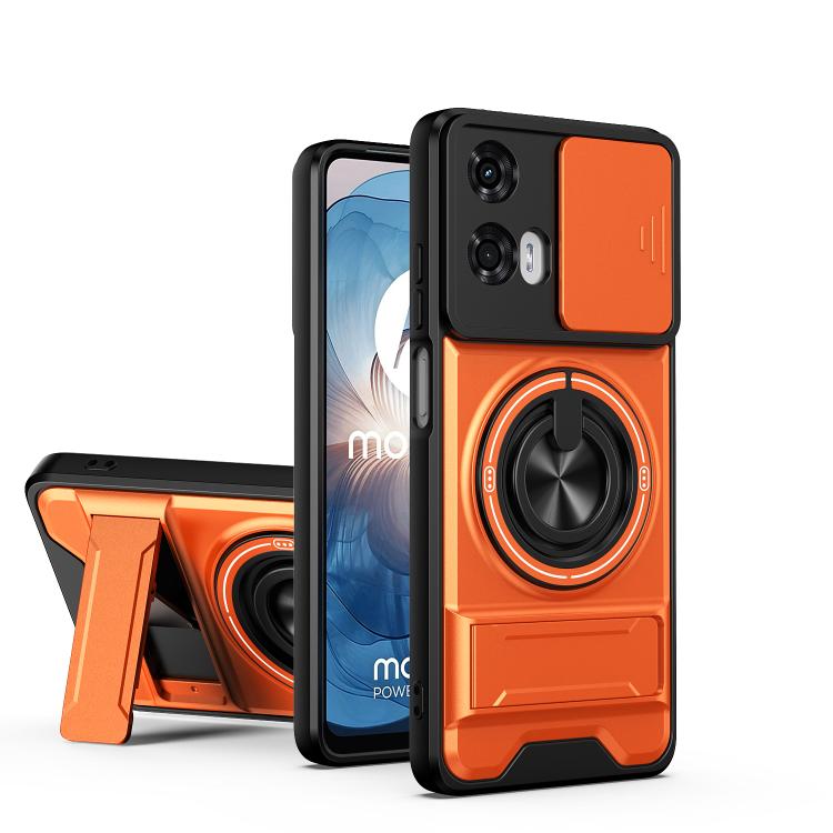 Lens Sliding Window Multifunctional Magnetic Shockproof Phone Case, For Motorola Moto G85, For Motorola Moto G24, For Motorola Moto G34 5G, For Motorola Moto G54 5G, For Motorola Edge 40 Neo 5G, For Motorola Moto G73 5G, For Motorola Moto G53 5G       ...