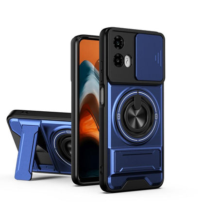Lens Sliding Window Multifunctional Magnetic Shockproof Phone Case, For Motorola Moto G85, For Motorola Moto G24, For Motorola Moto G34 5G, For Motorola Moto G54 5G, For Motorola Edge 40 Neo 5G, For Motorola Moto G73 5G, For Motorola Moto G53 5G       ...