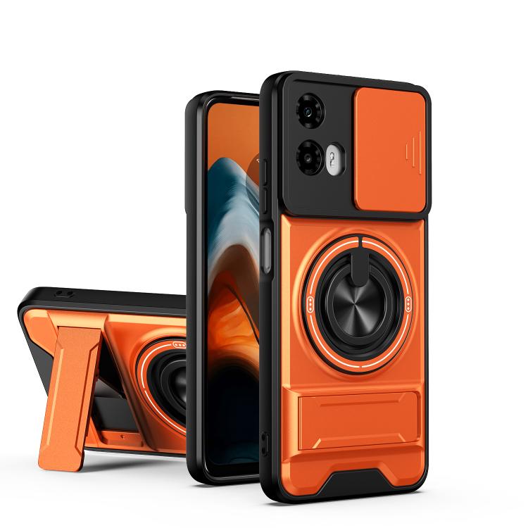 Lens Sliding Window Multifunctional Magnetic Shockproof Phone Case, For Motorola Moto G85, For Motorola Moto G24, For Motorola Moto G34 5G, For Motorola Moto G54 5G, For Motorola Edge 40 Neo 5G, For Motorola Moto G73 5G, For Motorola Moto G53 5G       ...