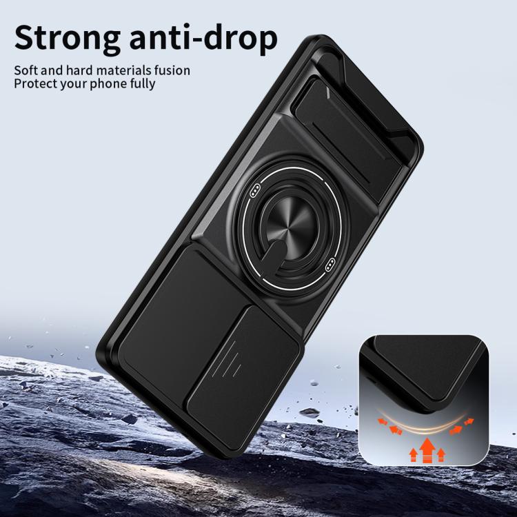 Lens Sliding Window Multifunctional Magnetic Shockproof Phone Case, For Motorola Moto G85, For Motorola Moto G24, For Motorola Moto G34 5G, For Motorola Moto G54 5G, For Motorola Edge 40 Neo 5G, For Motorola Moto G73 5G, For Motorola Moto G53 5G       ...