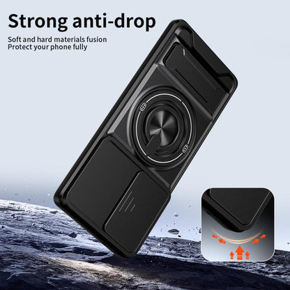 Lens Sliding Window Multifunctional Magnetic Shockproof Phone Case, For Motorola Moto G85, For Motorola Moto G24, For Motorola Moto G34 5G, For Motorola Moto G54 5G, For Motorola Edge 40 Neo 5G, For Motorola Moto G73 5G, For Motorola Moto G53 5G       ...