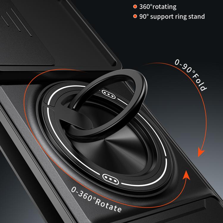 Lens Sliding Window Multifunctional Magnetic Shockproof Phone Case, For Motorola Moto G85, For Motorola Moto G24, For Motorola Moto G34 5G, For Motorola Moto G54 5G, For Motorola Edge 40 Neo 5G, For Motorola Moto G73 5G, For Motorola Moto G53 5G       ...