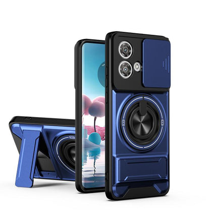 Lens Sliding Window Multifunctional Magnetic Shockproof Phone Case, For Motorola Moto G85, For Motorola Moto G24, For Motorola Moto G34 5G, For Motorola Moto G54 5G, For Motorola Edge 40 Neo 5G, For Motorola Moto G73 5G, For Motorola Moto G53 5G       ...