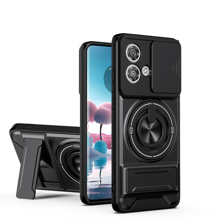 Lens Sliding Window Multifunctional Magnetic Shockproof Phone Case, For Motorola Moto G85, For Motorola Moto G24, For Motorola Moto G34 5G, For Motorola Moto G54 5G, For Motorola Edge 40 Neo 5G, For Motorola Moto G73 5G, For Motorola Moto G53 5G       ...