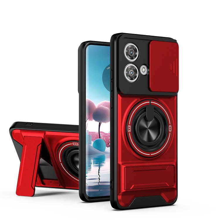 Lens Sliding Window Multifunctional Magnetic Shockproof Phone Case, For Motorola Moto G85, For Motorola Moto G24, For Motorola Moto G34 5G, For Motorola Moto G54 5G, For Motorola Edge 40 Neo 5G, For Motorola Moto G73 5G, For Motorola Moto G53 5G       ...