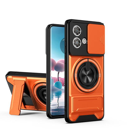 Lens Sliding Window Multifunctional Magnetic Shockproof Phone Case, For Motorola Moto G85, For Motorola Moto G24, For Motorola Moto G34 5G, For Motorola Moto G54 5G, For Motorola Edge 40 Neo 5G, For Motorola Moto G73 5G, For Motorola Moto G53 5G       ...