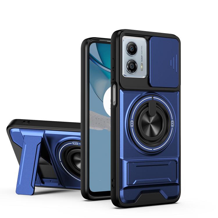 Lens Sliding Window Multifunctional Magnetic Shockproof Phone Case, For Motorola Moto G85, For Motorola Moto G24, For Motorola Moto G34 5G, For Motorola Moto G54 5G, For Motorola Edge 40 Neo 5G, For Motorola Moto G73 5G, For Motorola Moto G53 5G       ...
