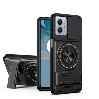 Lens Sliding Window Multifunctional Magnetic Shockproof Phone Case, For Motorola Moto G85, For Motorola Moto G24, For Motorola Moto G34 5G, For Motorola Moto G54 5G, For Motorola Edge 40 Neo 5G, For Motorola Moto G73 5G, For Motorola Moto G53 5G       ...