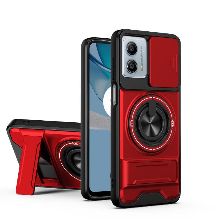 Lens Sliding Window Multifunctional Magnetic Shockproof Phone Case, For Motorola Moto G85, For Motorola Moto G24, For Motorola Moto G34 5G, For Motorola Moto G54 5G, For Motorola Edge 40 Neo 5G, For Motorola Moto G73 5G, For Motorola Moto G53 5G       ...