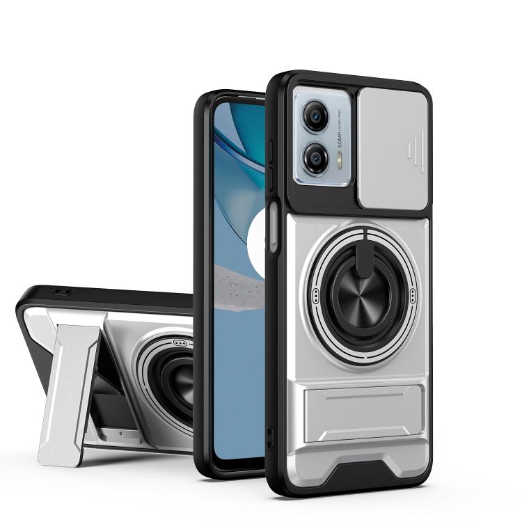 Lens Sliding Window Multifunctional Magnetic Shockproof Phone Case, For Motorola Moto G85, For Motorola Moto G24, For Motorola Moto G34 5G, For Motorola Moto G54 5G, For Motorola Edge 40 Neo 5G, For Motorola Moto G73 5G, For Motorola Moto G53 5G       ...