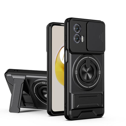 Lens Sliding Window Multifunctional Magnetic Shockproof Phone Case, For Motorola Moto G85, For Motorola Moto G24, For Motorola Moto G34 5G, For Motorola Moto G54 5G, For Motorola Edge 40 Neo 5G, For Motorola Moto G73 5G, For Motorola Moto G53 5G       ...