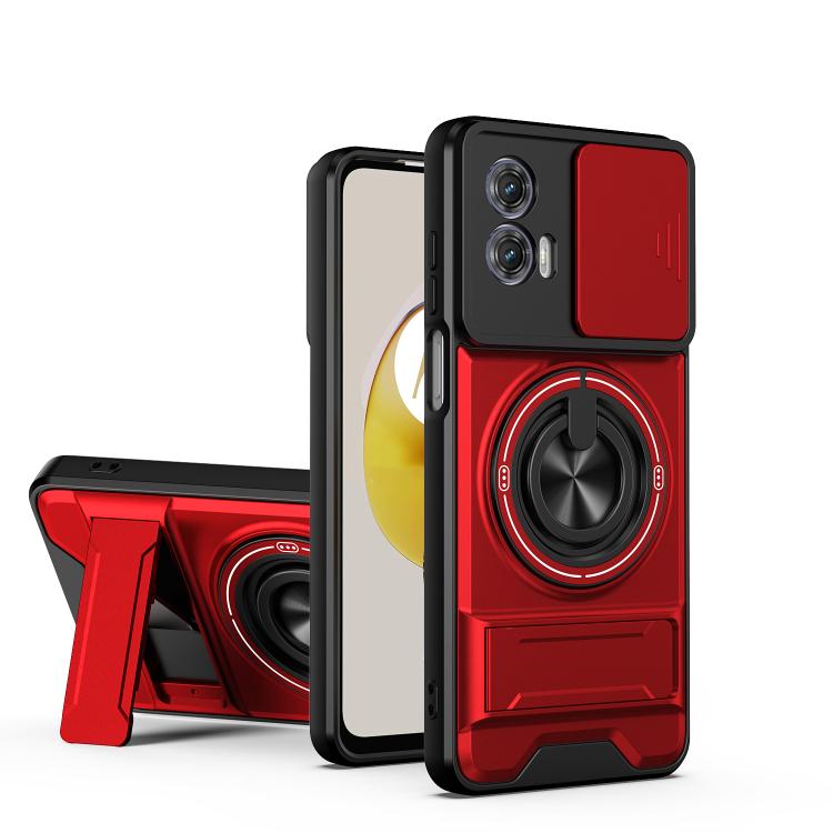 Lens Sliding Window Multifunctional Magnetic Shockproof Phone Case, For Motorola Moto G85, For Motorola Moto G24, For Motorola Moto G34 5G, For Motorola Moto G54 5G, For Motorola Edge 40 Neo 5G, For Motorola Moto G73 5G, For Motorola Moto G53 5G       ...