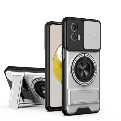 Lens Sliding Window Multifunctional Magnetic Shockproof Phone Case, For Motorola Moto G85, For Motorola Moto G24, For Motorola Moto G34 5G, For Motorola Moto G54 5G, For Motorola Edge 40 Neo 5G, For Motorola Moto G73 5G, For Motorola Moto G53 5G       ...